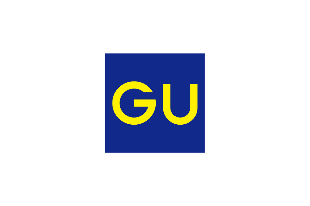 GU logo, yellow letters