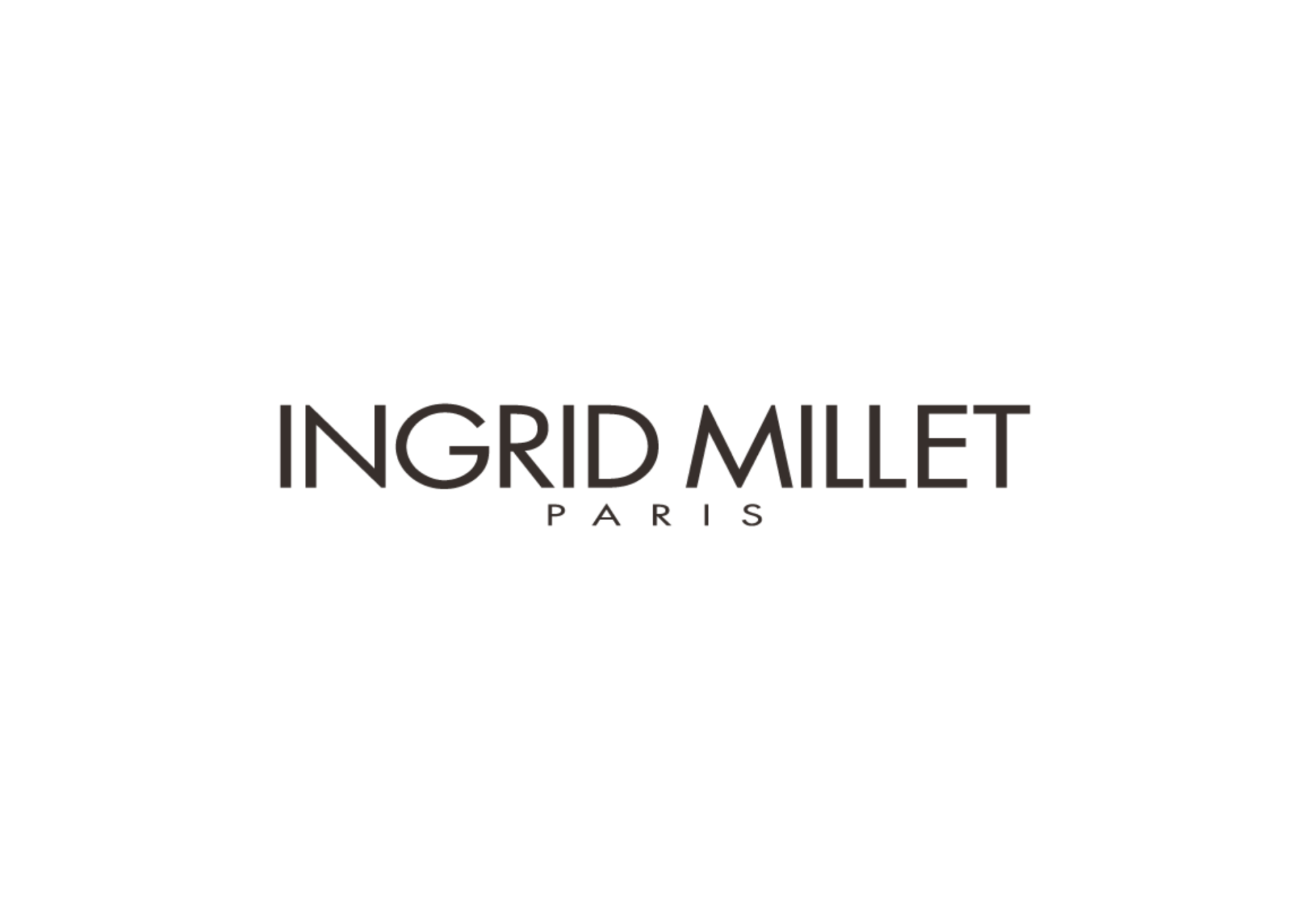 Ingrid Millet Paris logo in a sans-serif font. Text is black on a white background. 