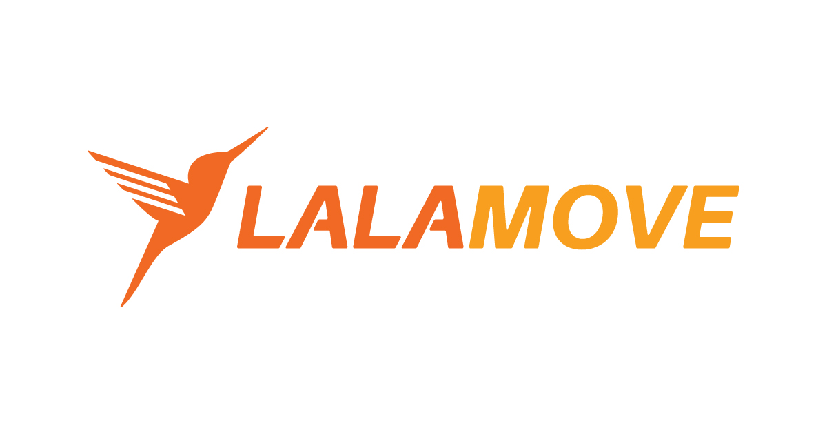 Lalamove logo: orange hummingbird icon beside the company name in orange letters.