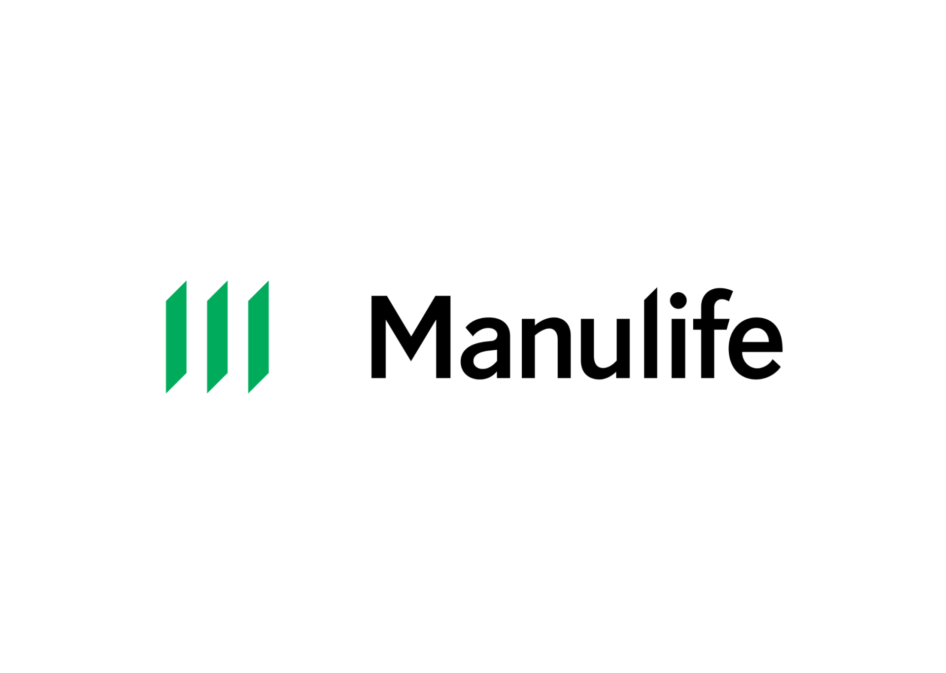 Manulife logo: green stylized bars next to the word