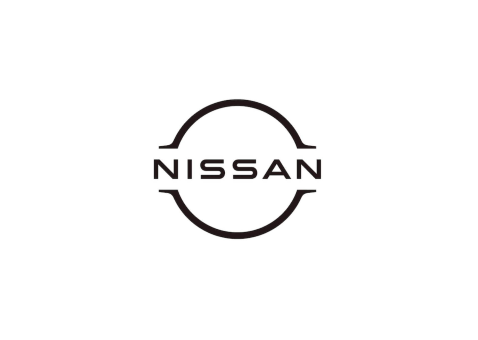 Nissan logo: Black text