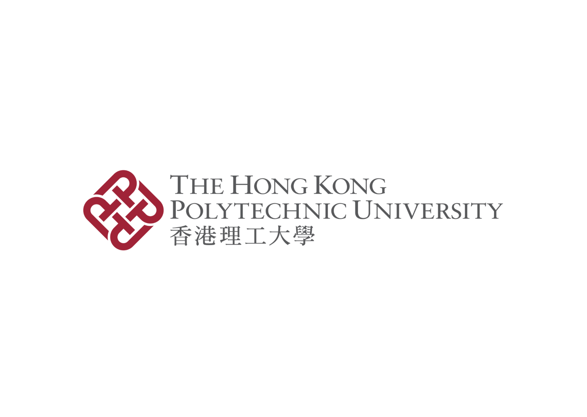 Logo of The Hong Kong Polytechnic University: a maroon stylized symbol and text in English and Chinese.