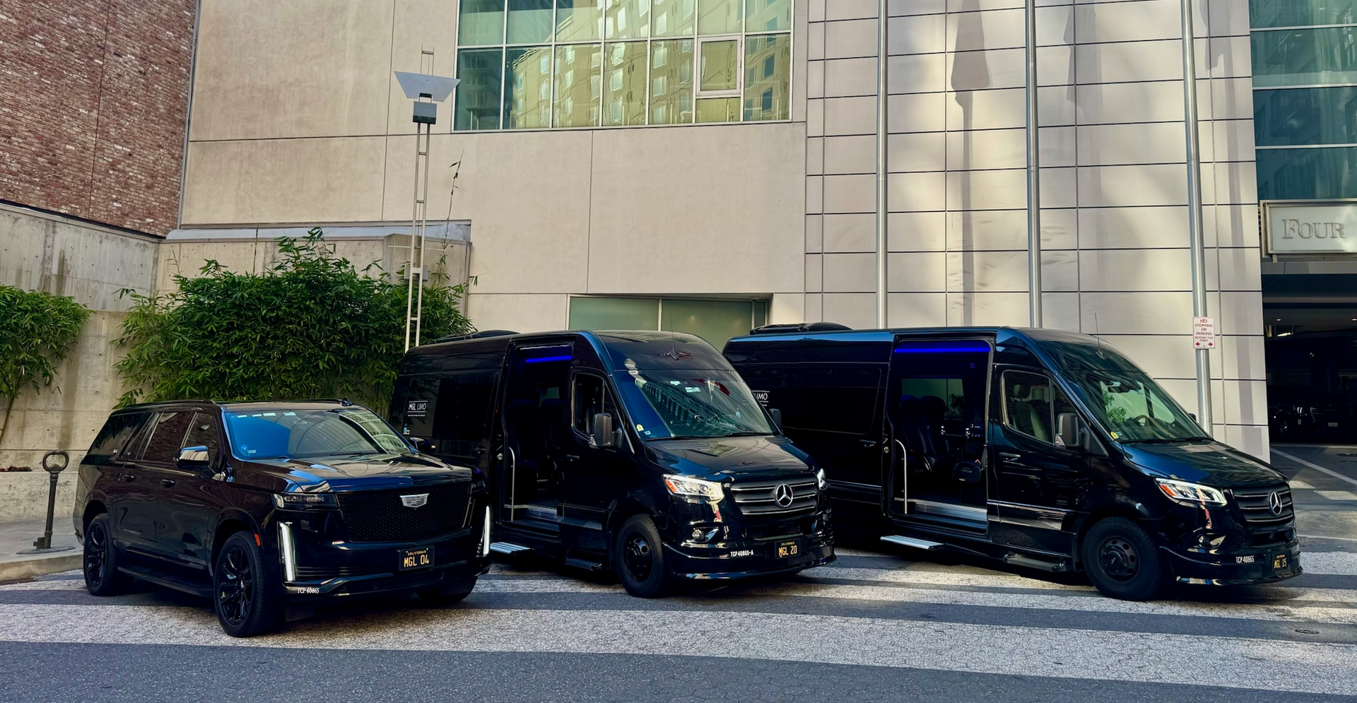 MGL Limo executive SUV and Sprinter van for Bay Area group transportation
