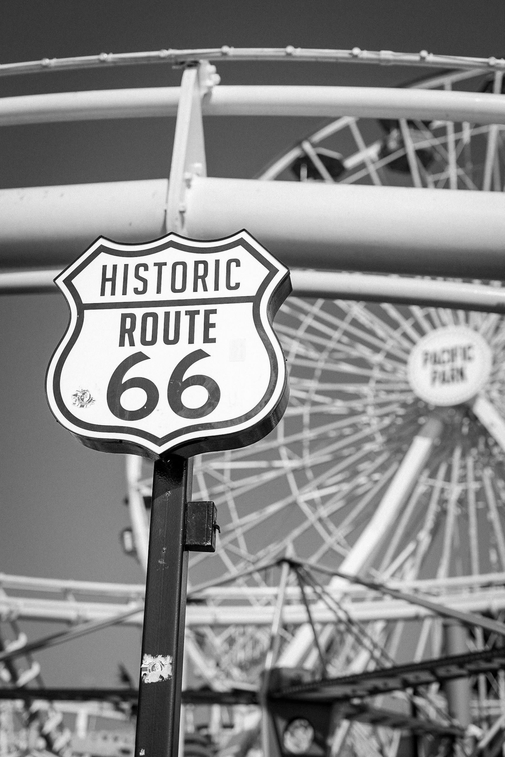 MGL Limo premium SUV on historic Route 66 in Seligman, Arizona, near landmarks that inspired Pixar’s