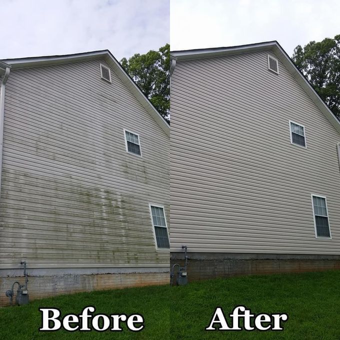 Power washing brick concrete, outdoor spaces at valley roof washing contact us