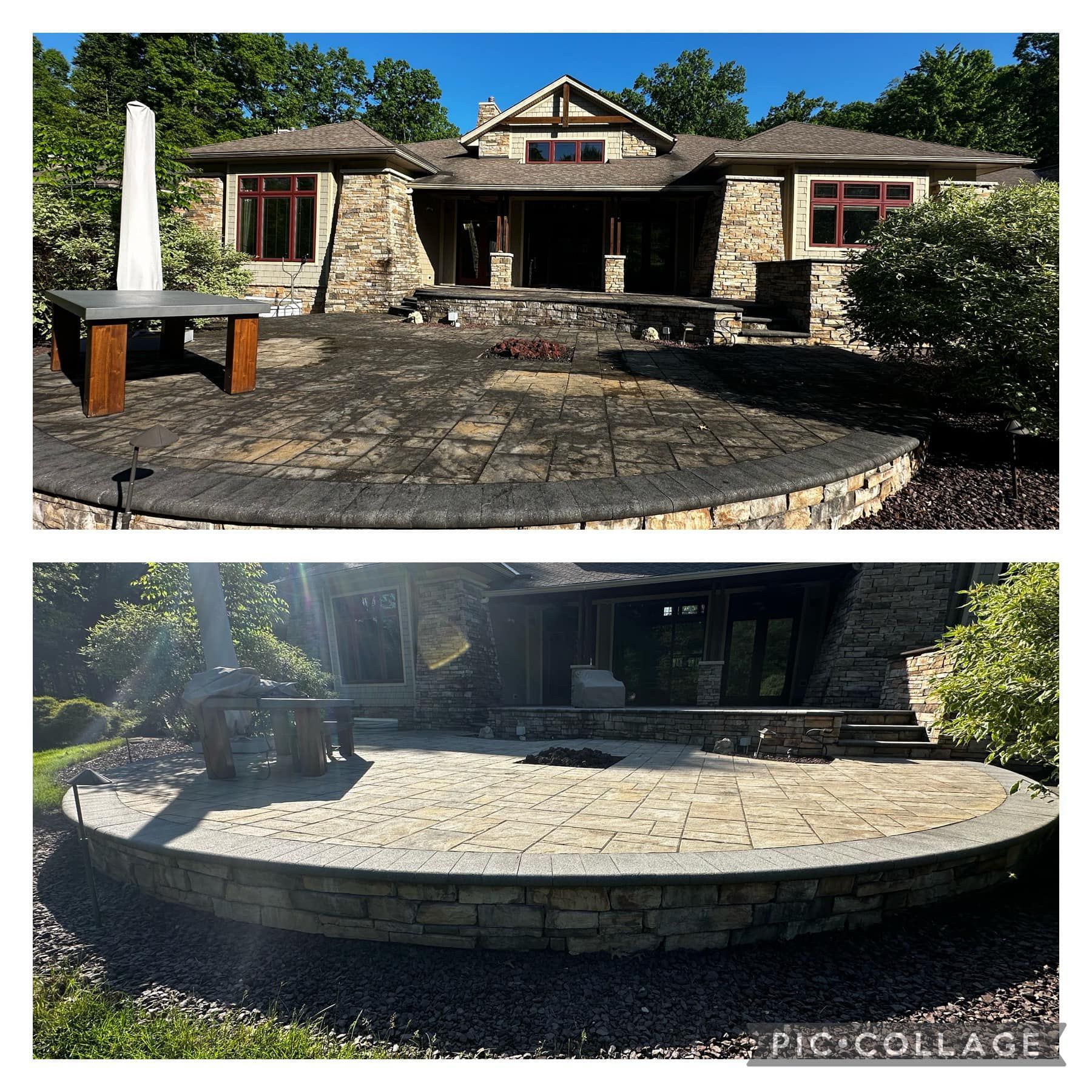 Valley Roof Washing concrete & cement sidewalk Cleaning NE Ohio, Western PA Youngstown & Boardman OH, & Cranberry, Wexford PA