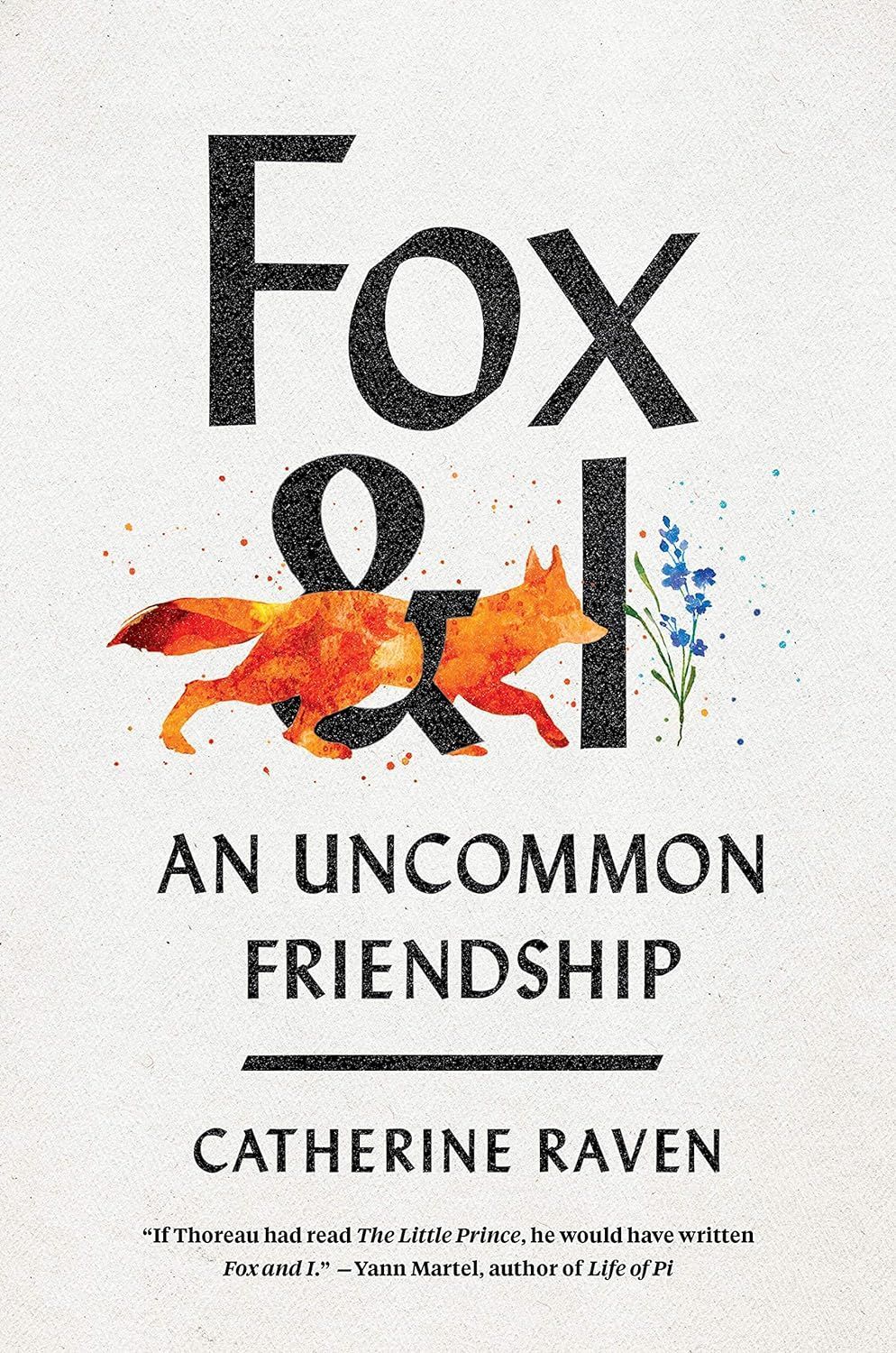 Book cover reading “Fox and an Uncommon Friendship” with a fox and wildflowers on a white background