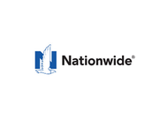 Nationwide logo with blue building icon and black wordmark on a white background