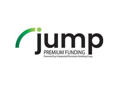 Jump Premium Funding logo with green and gray text on a white background