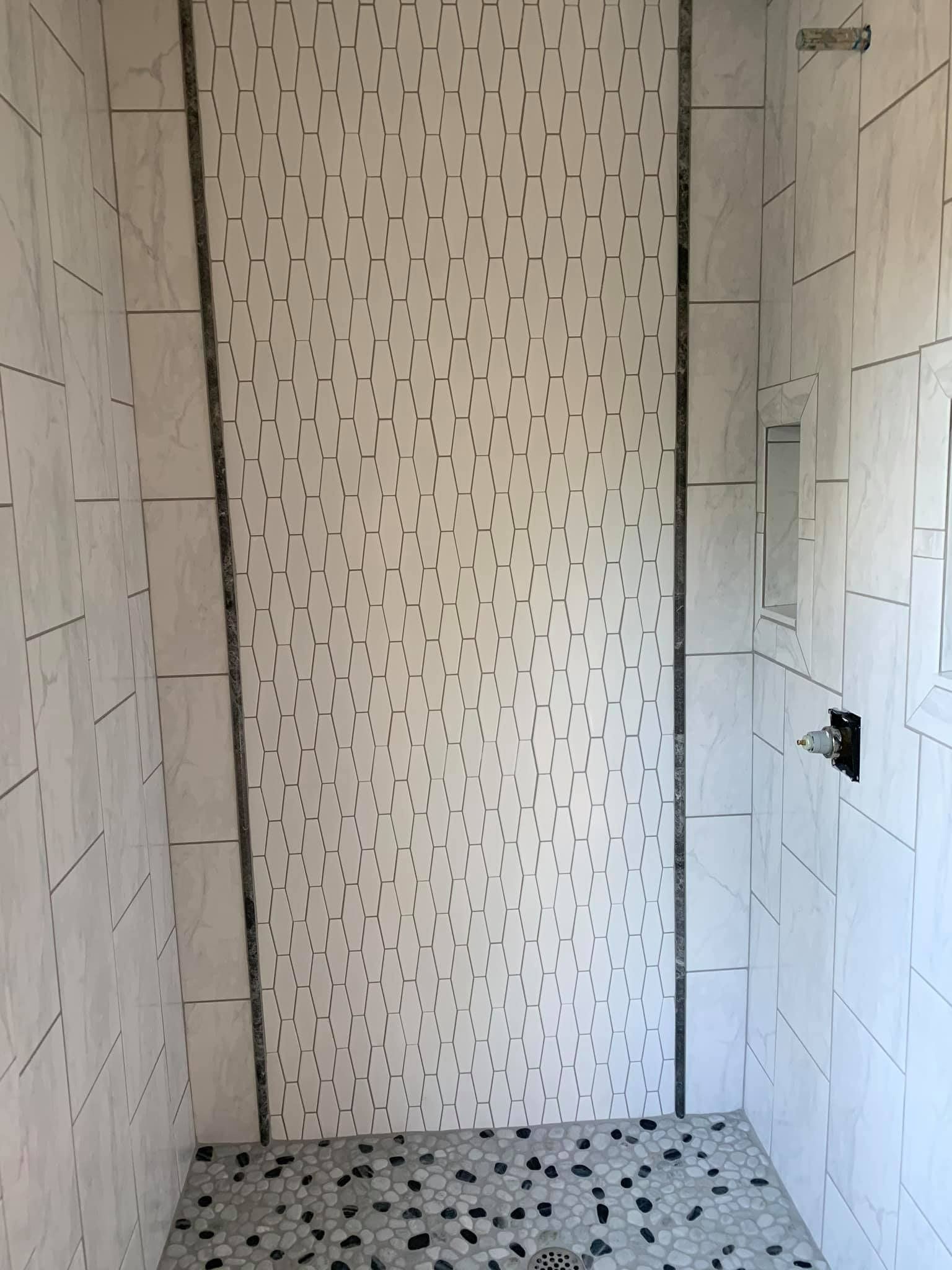 Unique Bathroom Wall Design— Winston-Salem, NC — Foust Flooring