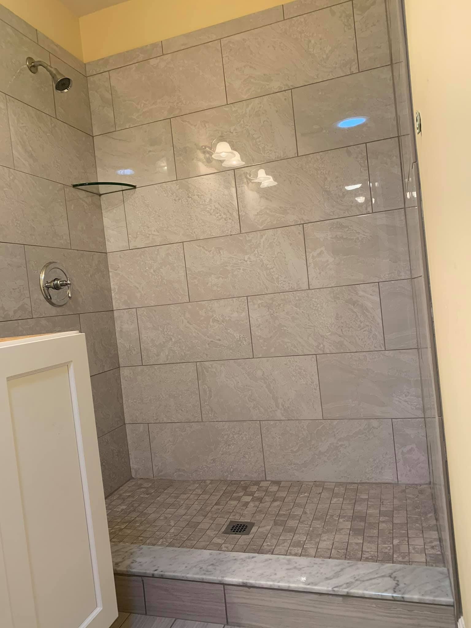 Subway Shower Tiles — Winston-Salem, NC — Foust Flooring