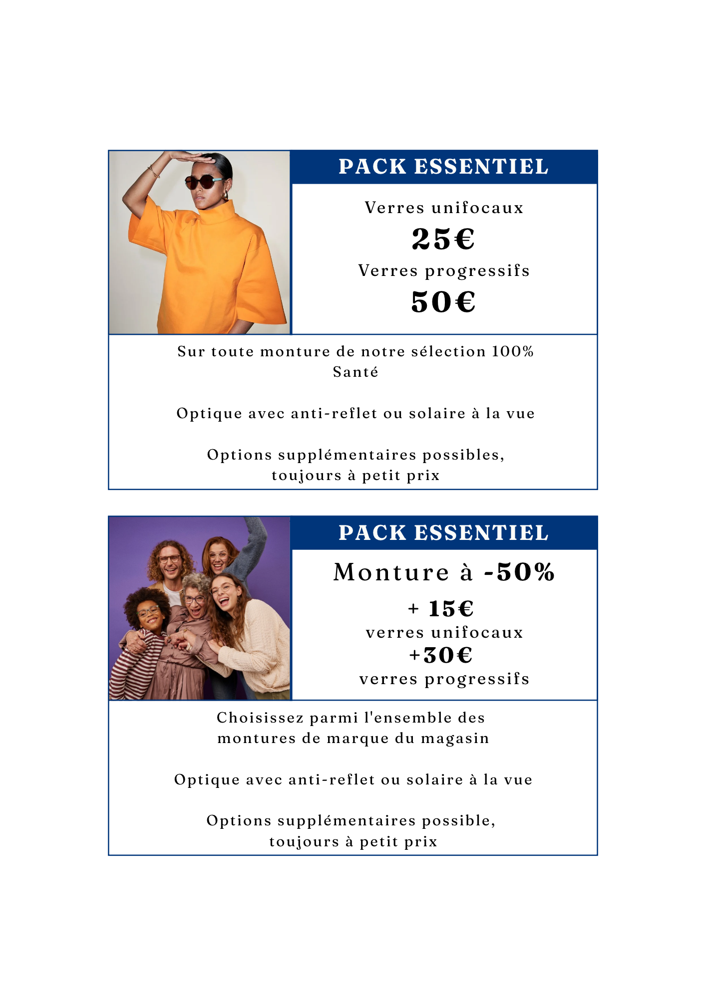 Un homme porte des lunettes de vue