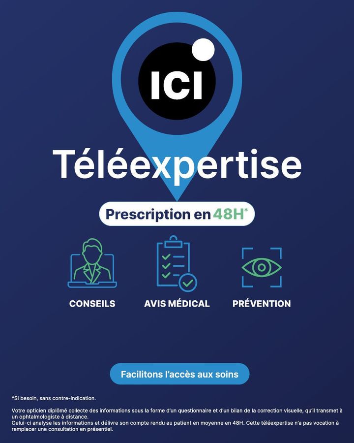 L'accès au soin par la télé-expertise : possibilité d'obtenir une ordonnance sous 48h. 