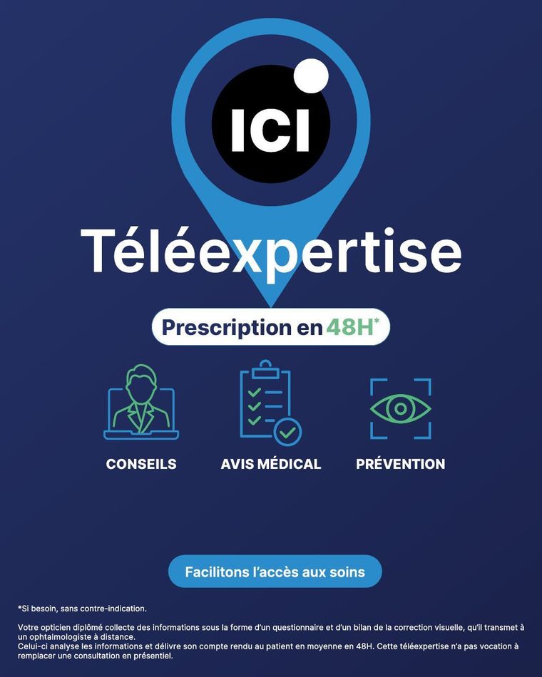 L'accès au soin par la télé-expertise : possibilité d'obtenir une ordonnance sous 48h.