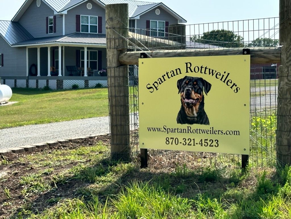 Spartan Rottweilers sign
