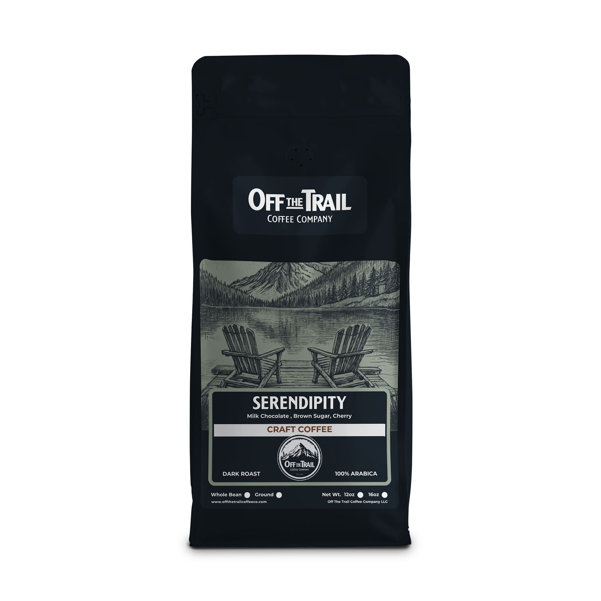 A bag of serendipity coffee from off the trail