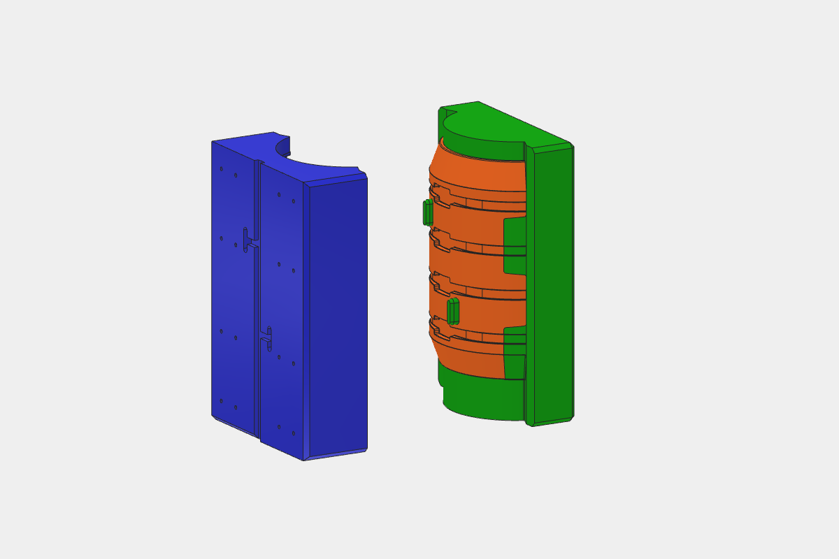 Engineering van een kunststof centralizer en matrijs
