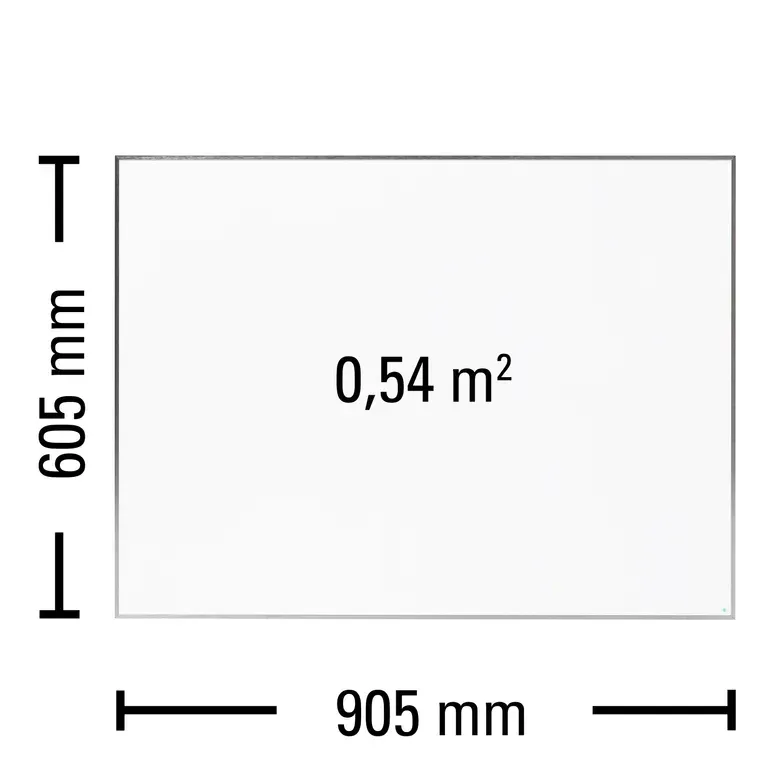 Heating Panel White 580W with Integrated Thermostat