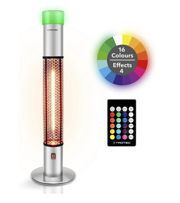 1.5kW Floor Standing Infrared Heater - Low Glare & 16 LED Colours – Ex-Display