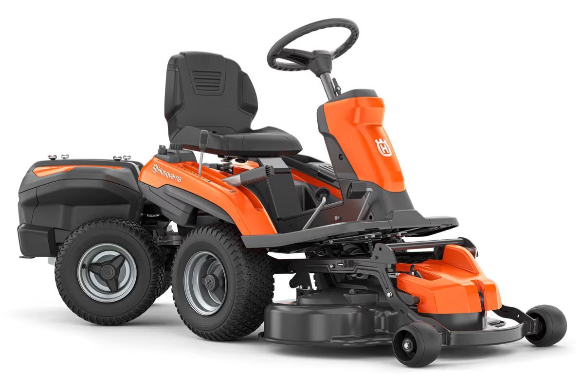Orange Husqvarna Riding Lawn Mower — Tuggerah Outdoor Power in Tuggerah, NSW