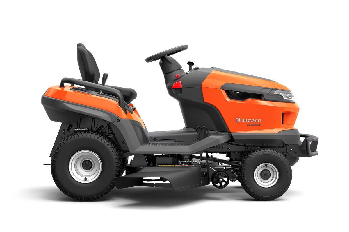 Orange And Black Riding Lawn Mower — Tuggerah Outdoor Power in Tuggerah, NSW
