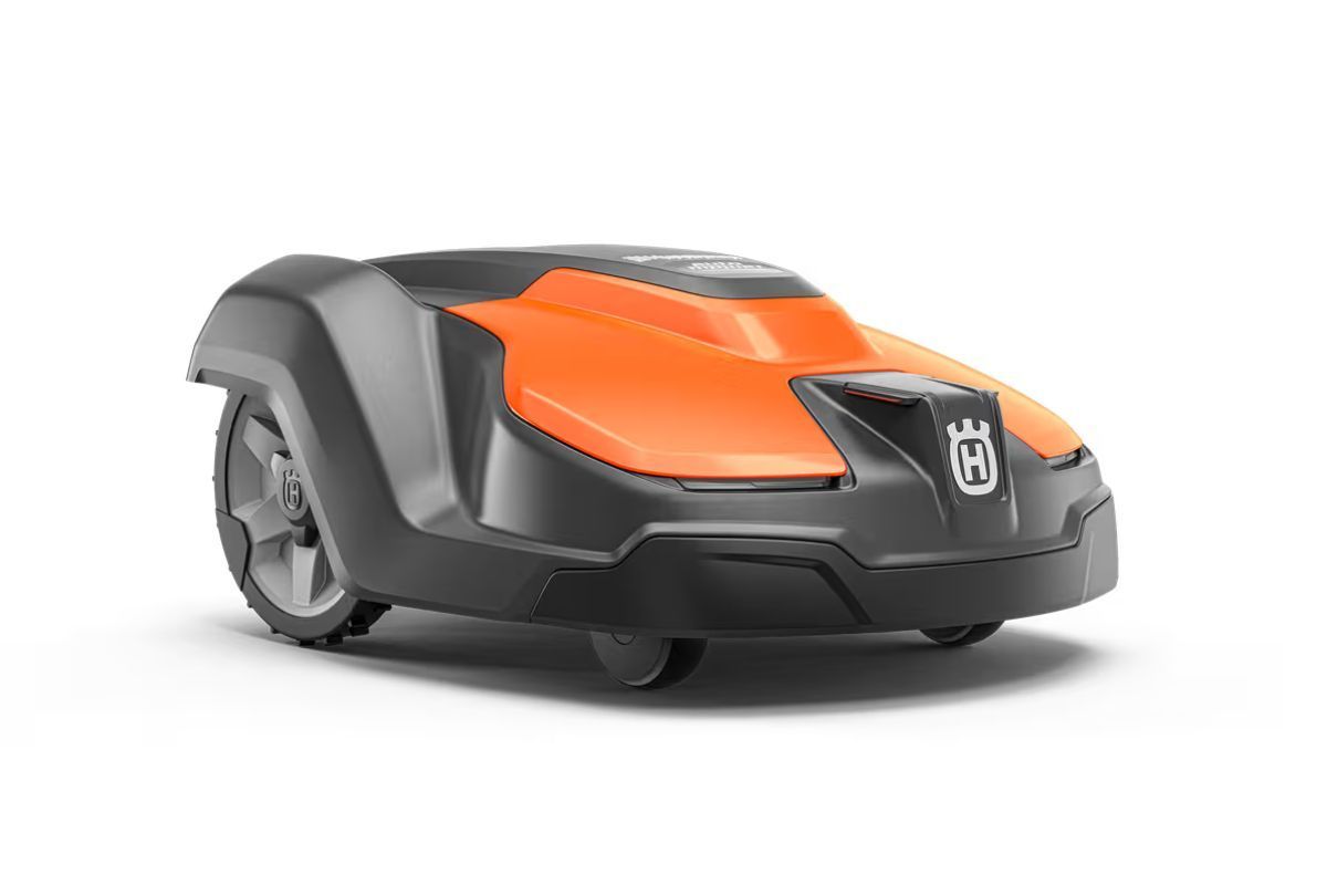 Orange And Black Husqvarna Robotic Lawn Mower — Tuggerah Outdoor Power in Tuggerah, NSW