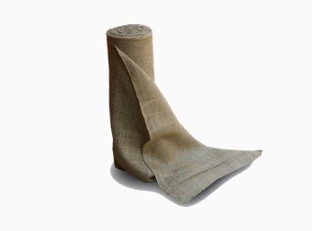 A burlap roll.