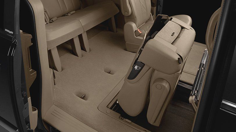 Stow and go seating.