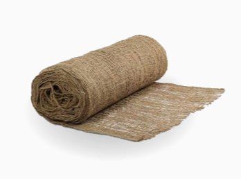 a roll of jute erosion control matting.