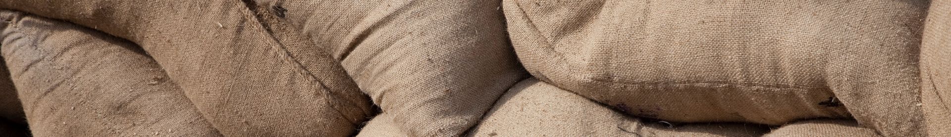 Sandbags made of Burlap