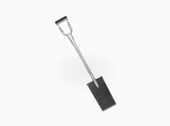 A digging spade for gardening.