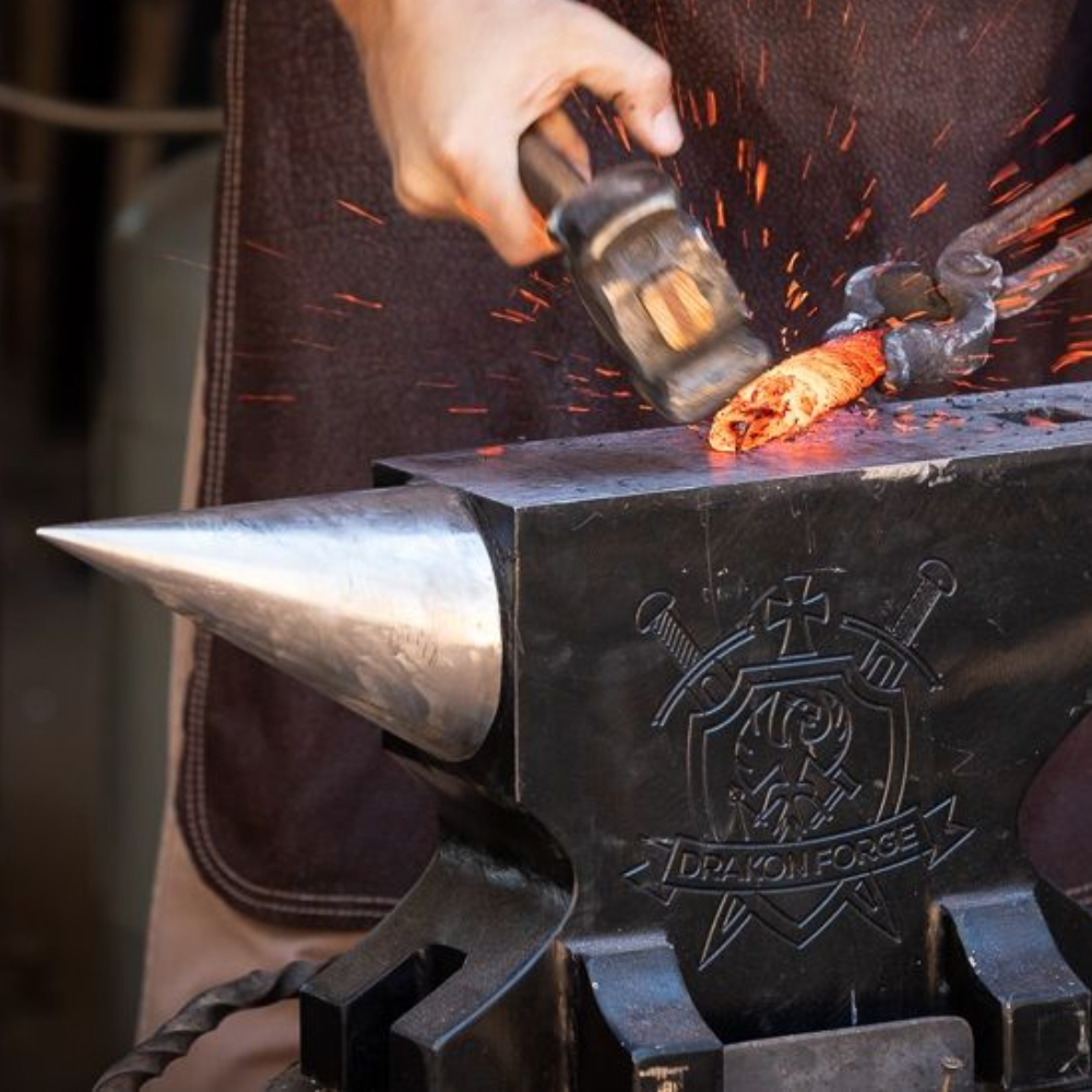 Forging at a Drakon Forge course