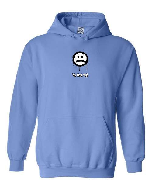 a hoodie with a colorful design on it