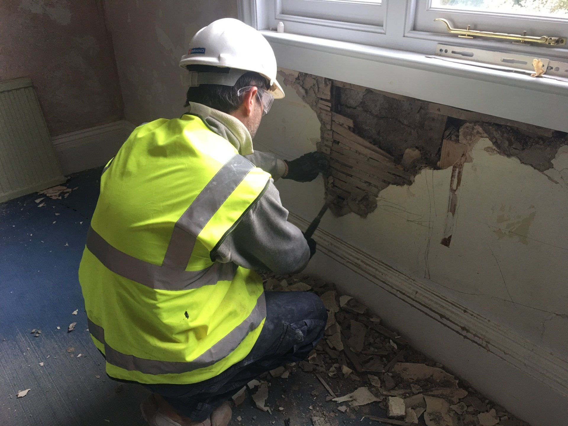 Building work being carried out