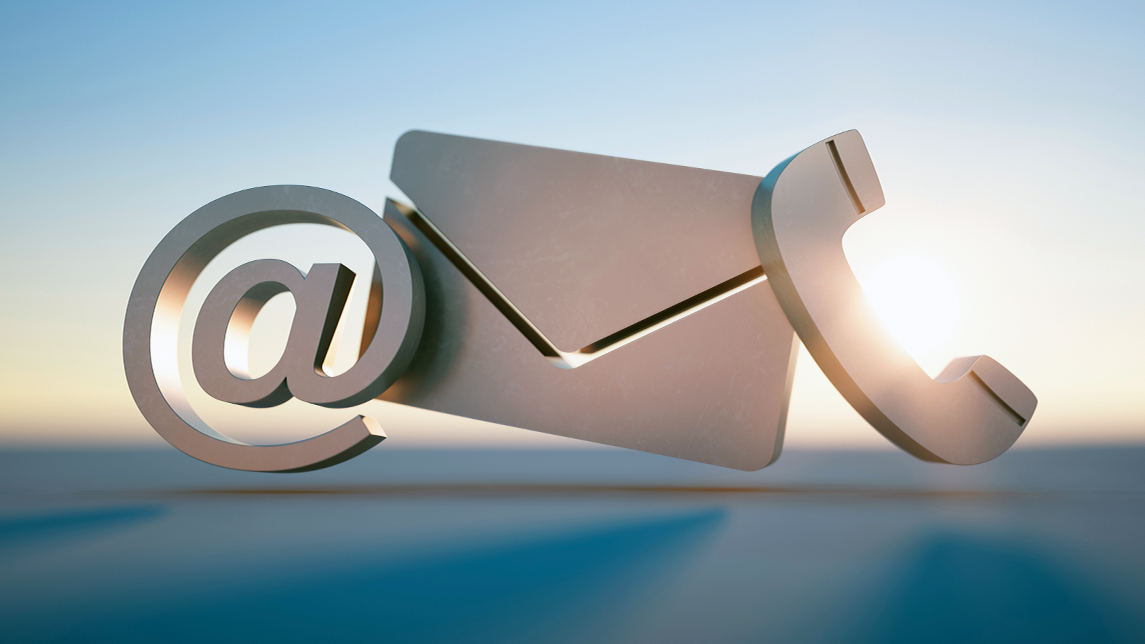 Icona contatti email e telefono - Contatti Poliambulatorio Minervini Bruno Brembate