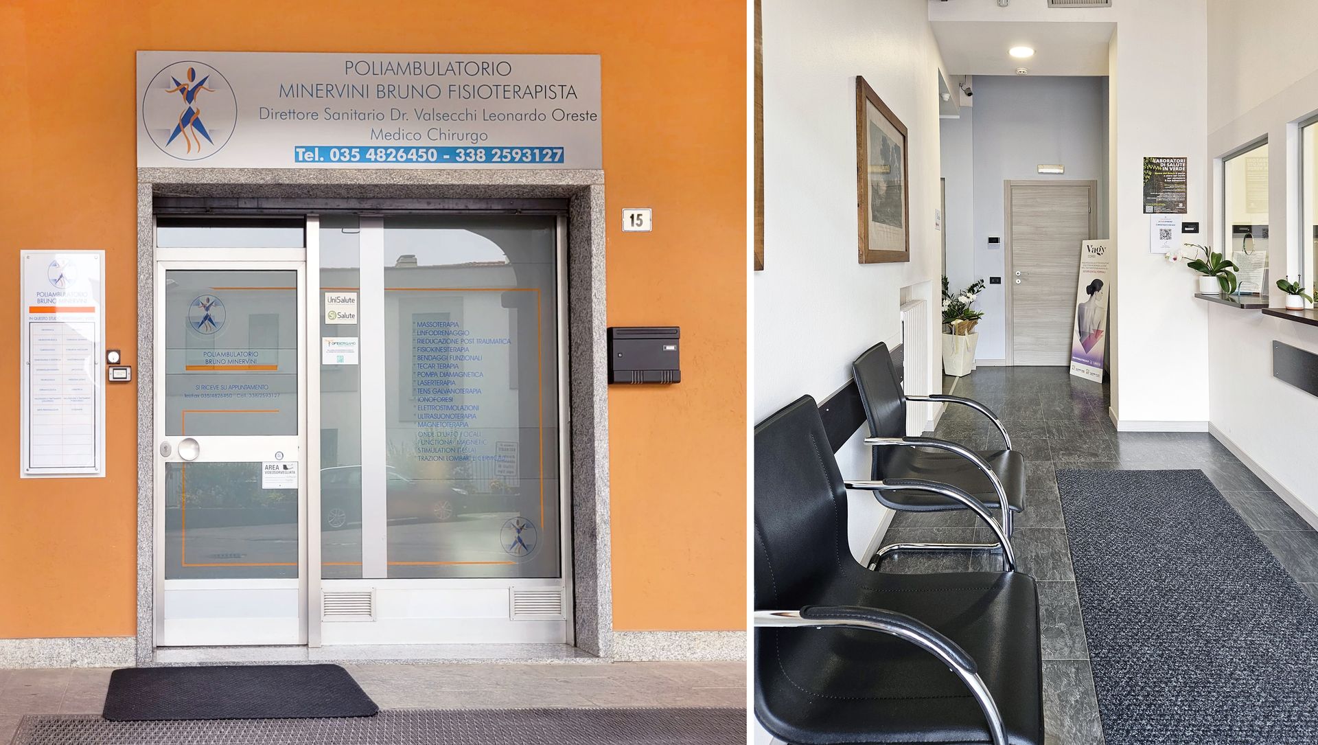 Esterno e ingresso Poliambulatorio Minervini Bruno - Piazza Don Todeschini Brembate