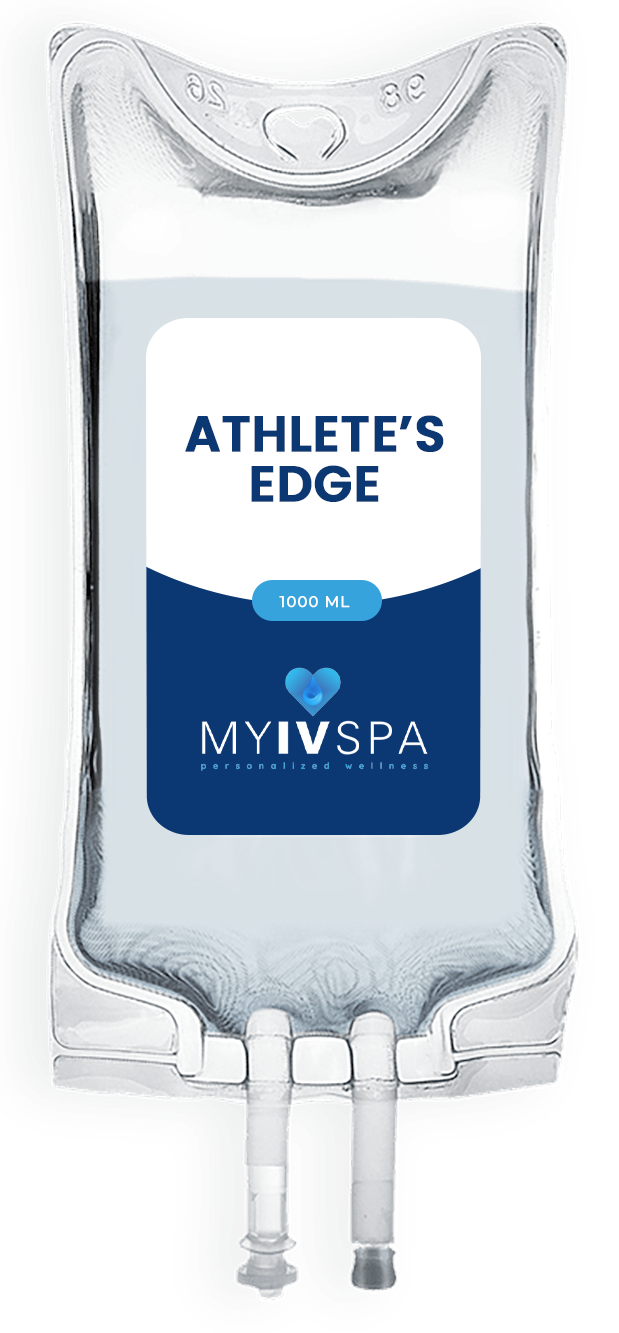 IV bag labeled 