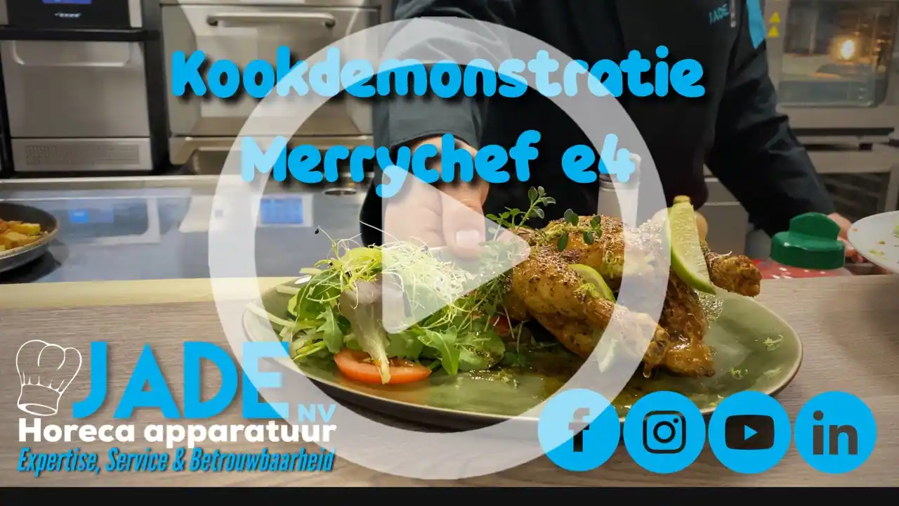 Merrychef professionele high speed oven kookdemonstratie Merrychef e4 Jade nv