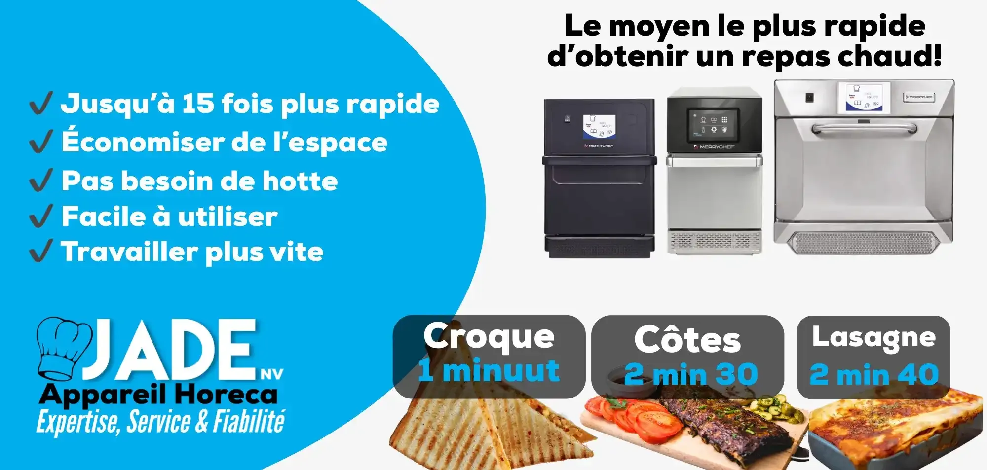 four a grand vitesse Merrychef four professionnel restaurant
