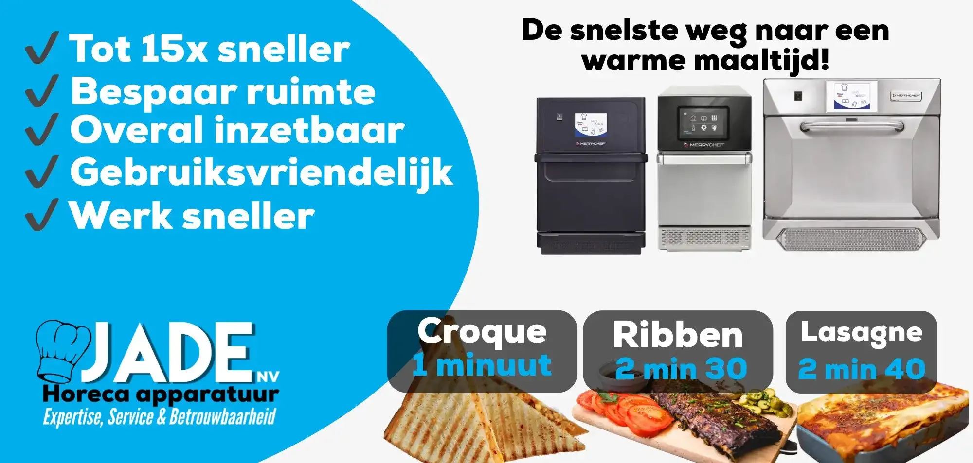 Merrychef professionele high speed oven bakt zalm in een fractie van de tijd