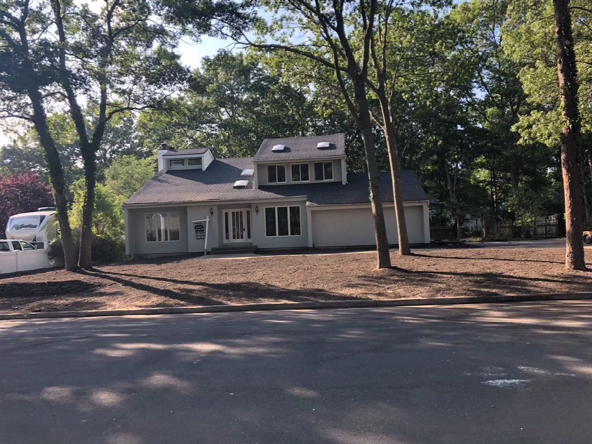 Freshly cleared and trimmed Suffolk County NY residence