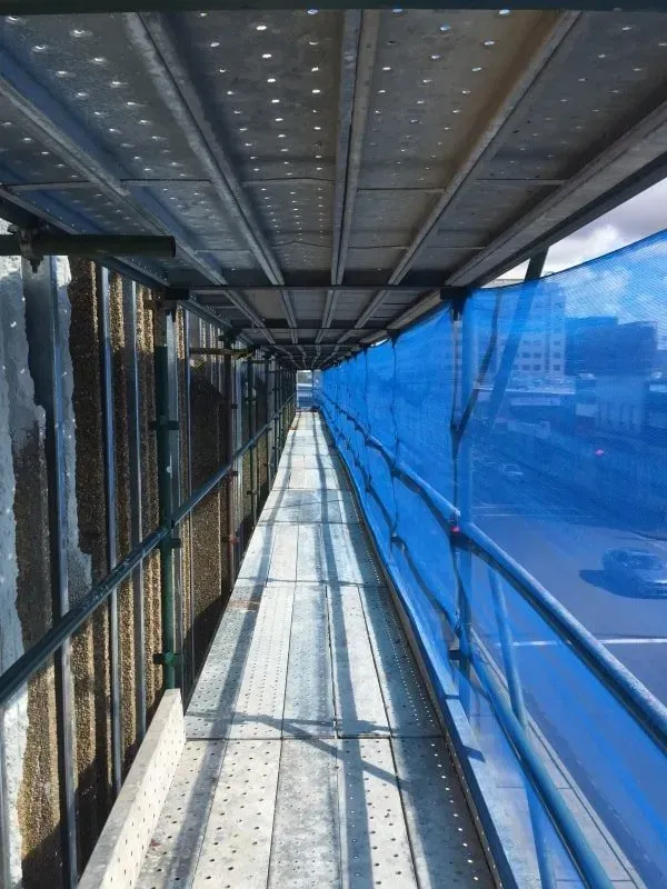 scaffolding walkway