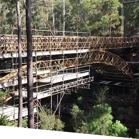 bridge scaffolding