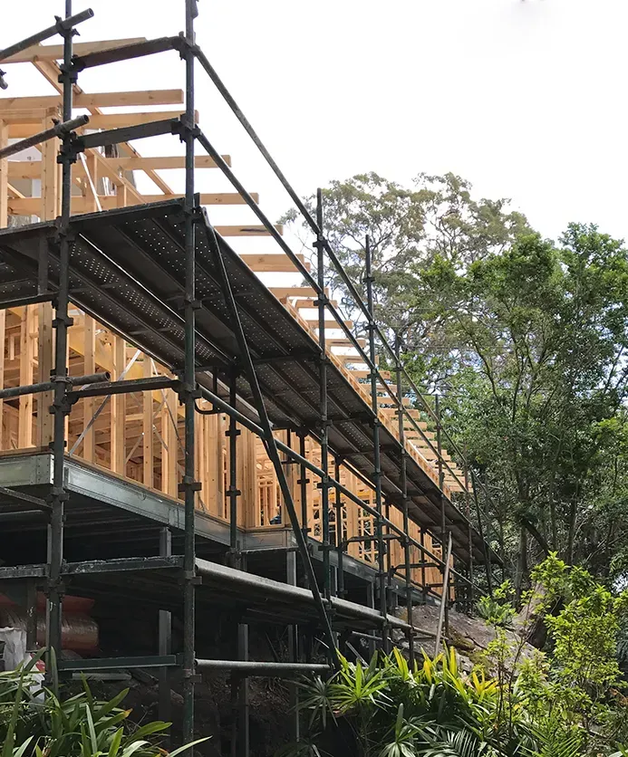 residential scaffolding project