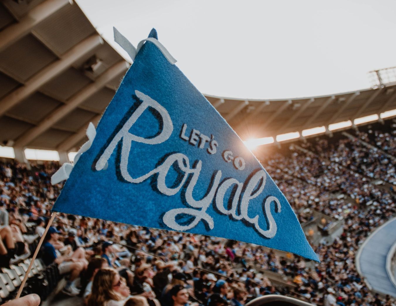 Let's Go Royals Flag in Stadium | KC Auto Solutions