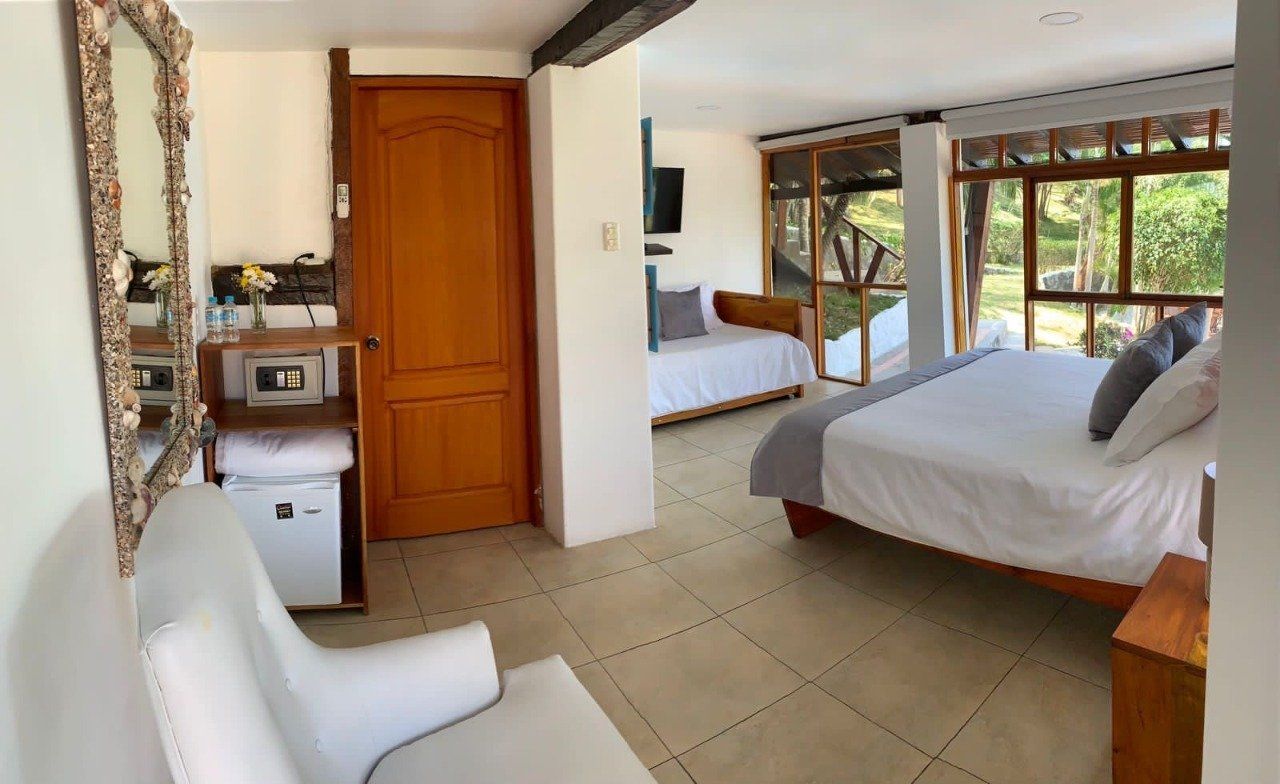elegant room overlooking the ocean