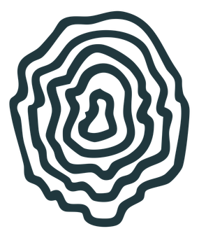 Business logo. Resembles a tree ring