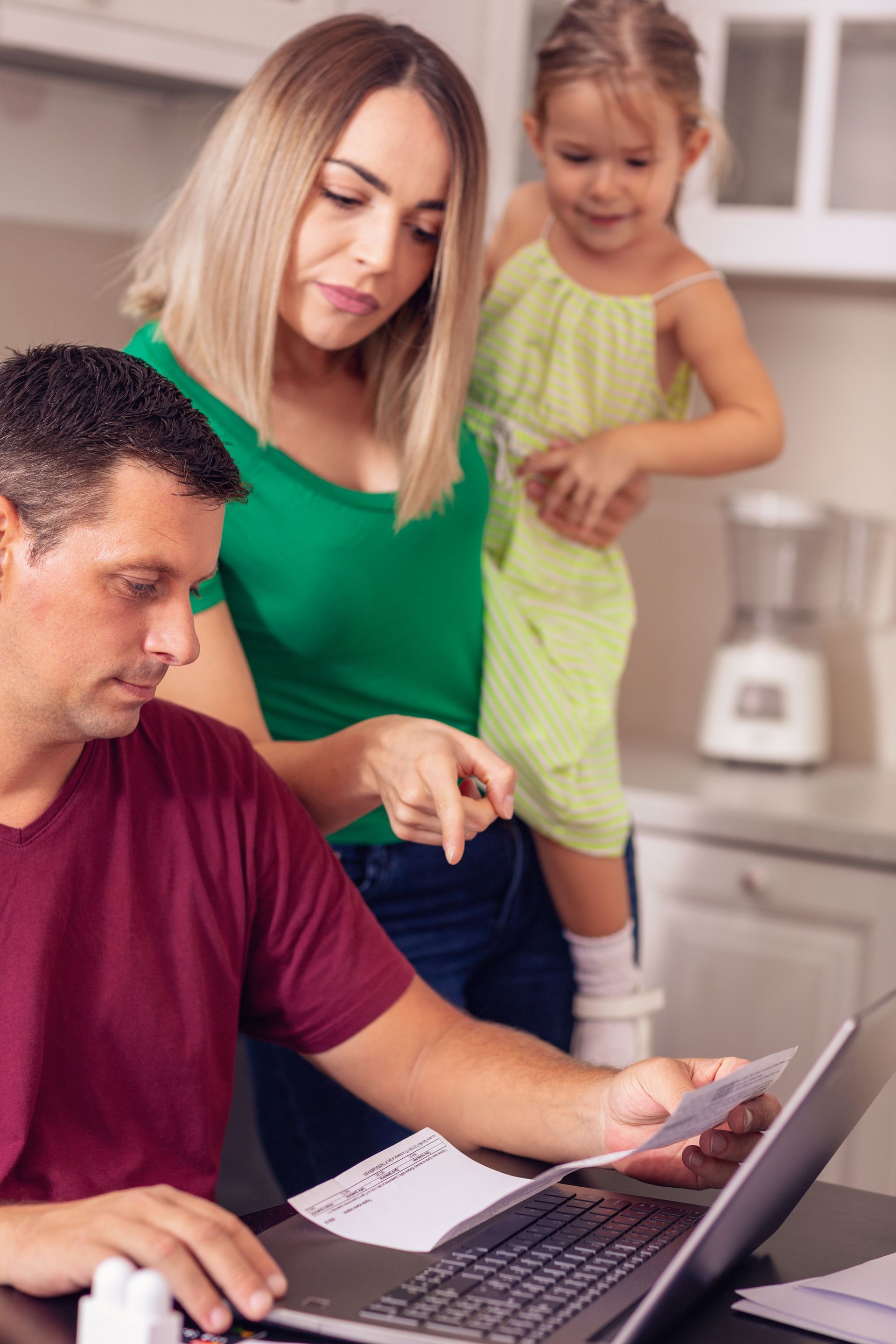 The family works together to learn about California Senate Bill 460 and how it could help them