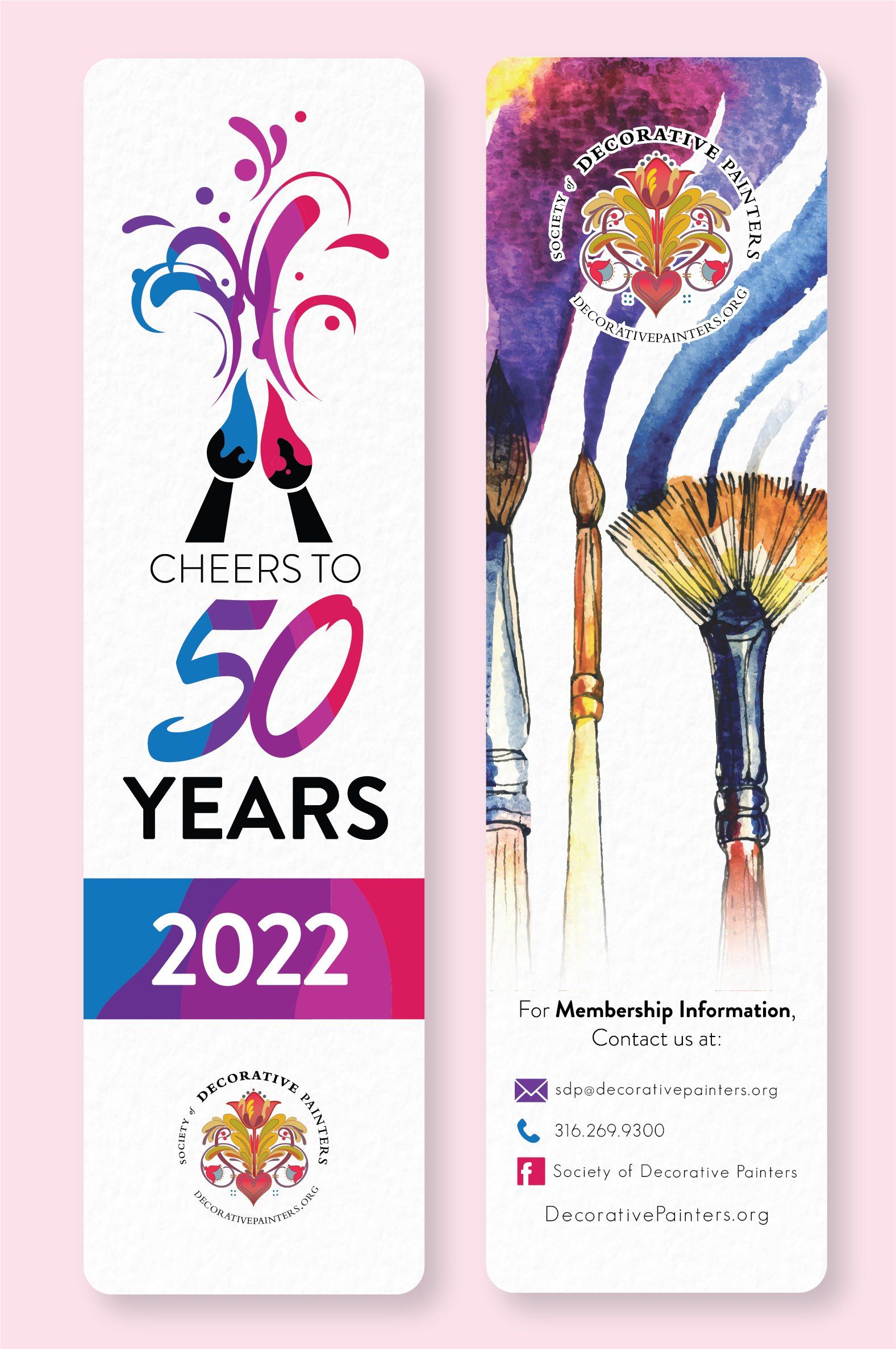 50 years bookmark