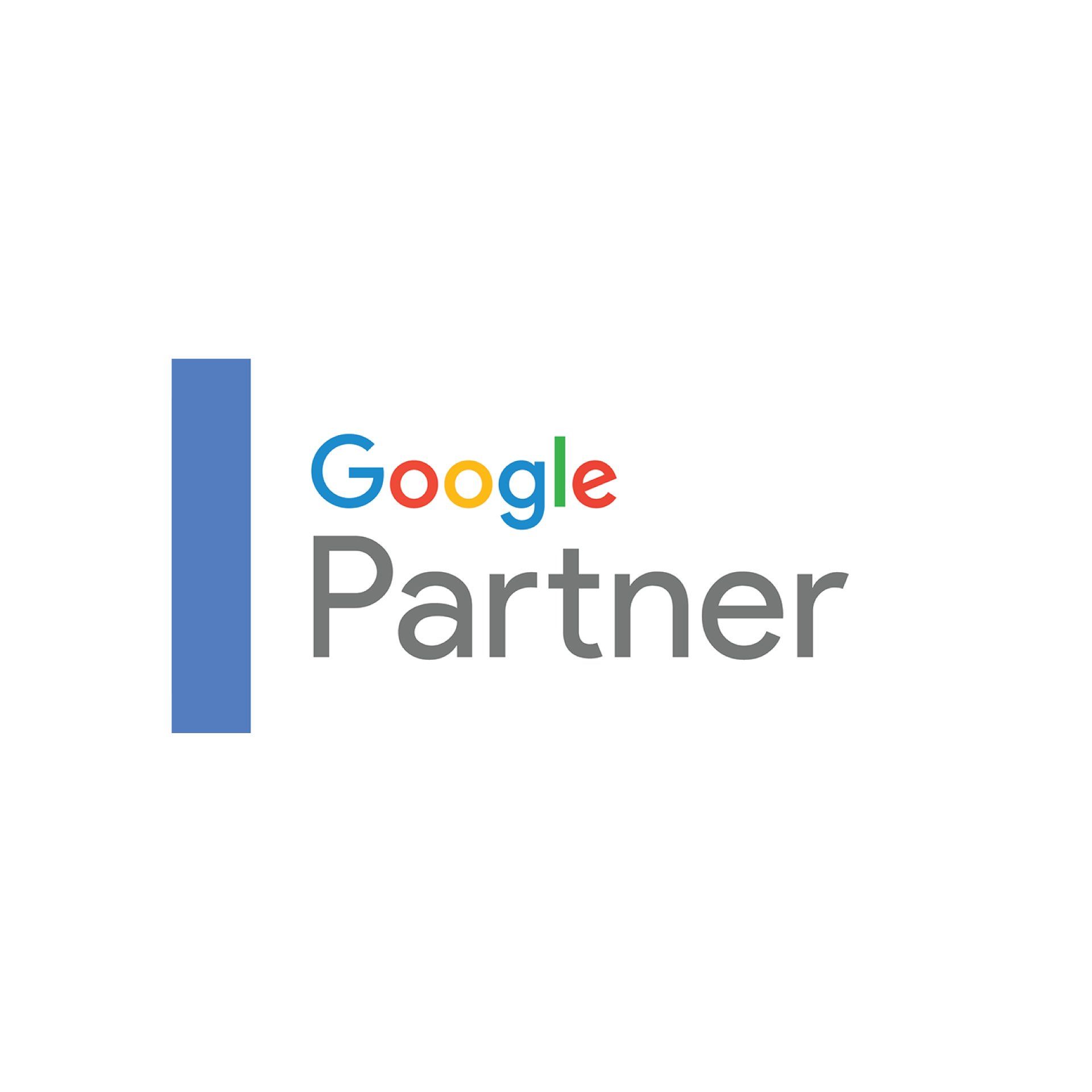 A google partner logo on a white background.